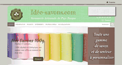 Desktop Screenshot of idee-savons.com