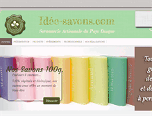 Tablet Screenshot of idee-savons.com